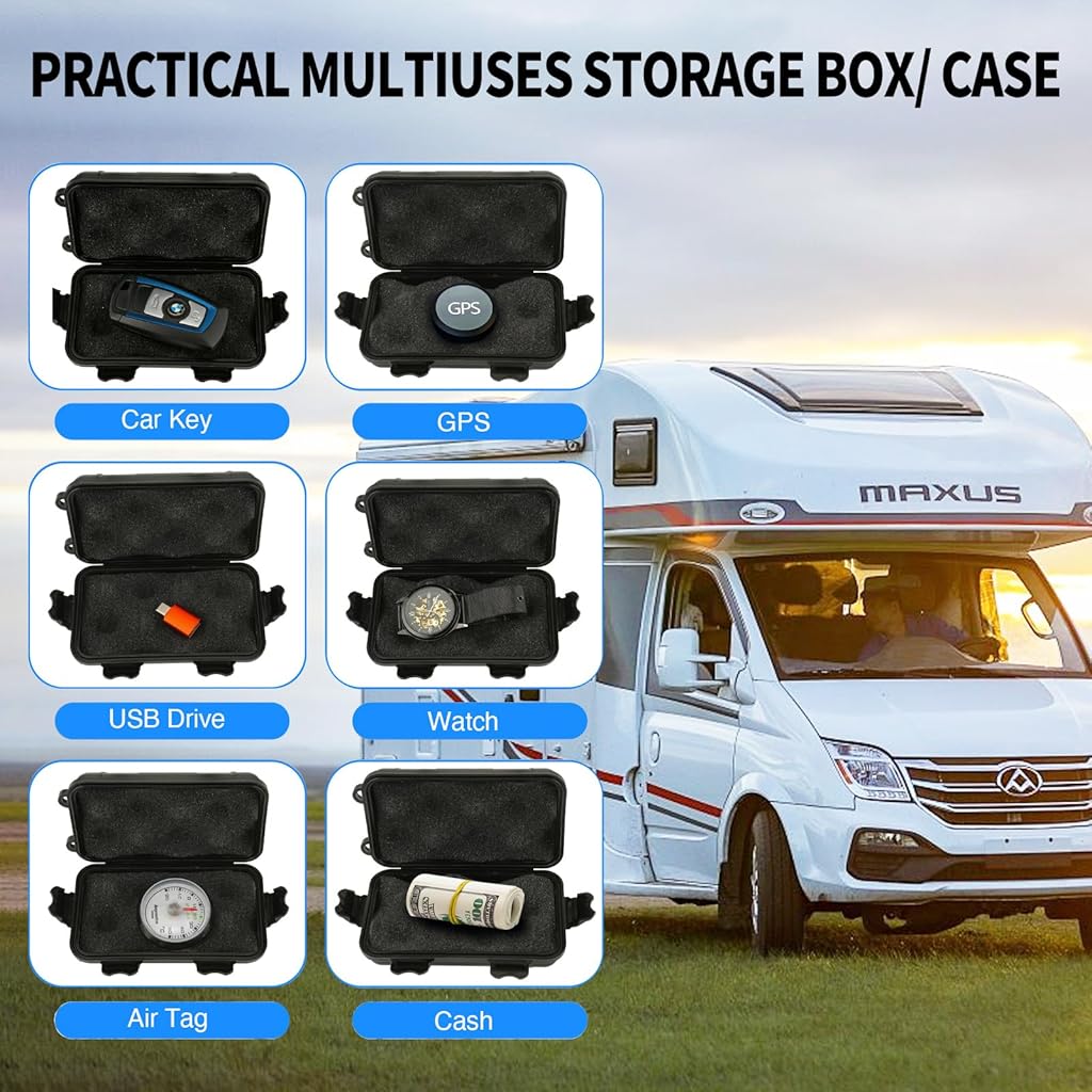 ZIBUYU® Key Box For Under Car Hidden Key Holder For Outside With Magnet for Storage Spare Key A Compartment GPS Case Outdoor Waterproof Keychain Lock Box ZIBUYU® Key Box For Under Car Hidden Key Holder For Outside With Magnet for Storage Spare Key A Compartment GPS Case Outdoor Waterproof Keychain Lock Box